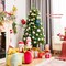 Costway 5ft Pre-lit Fiber Optic PVC Artificial Christmas Tree w/ 449 Branch Tips